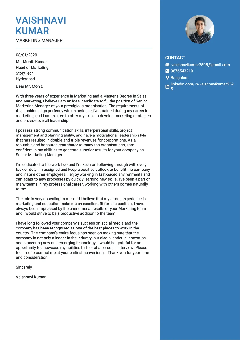 37186 cover letter purpose