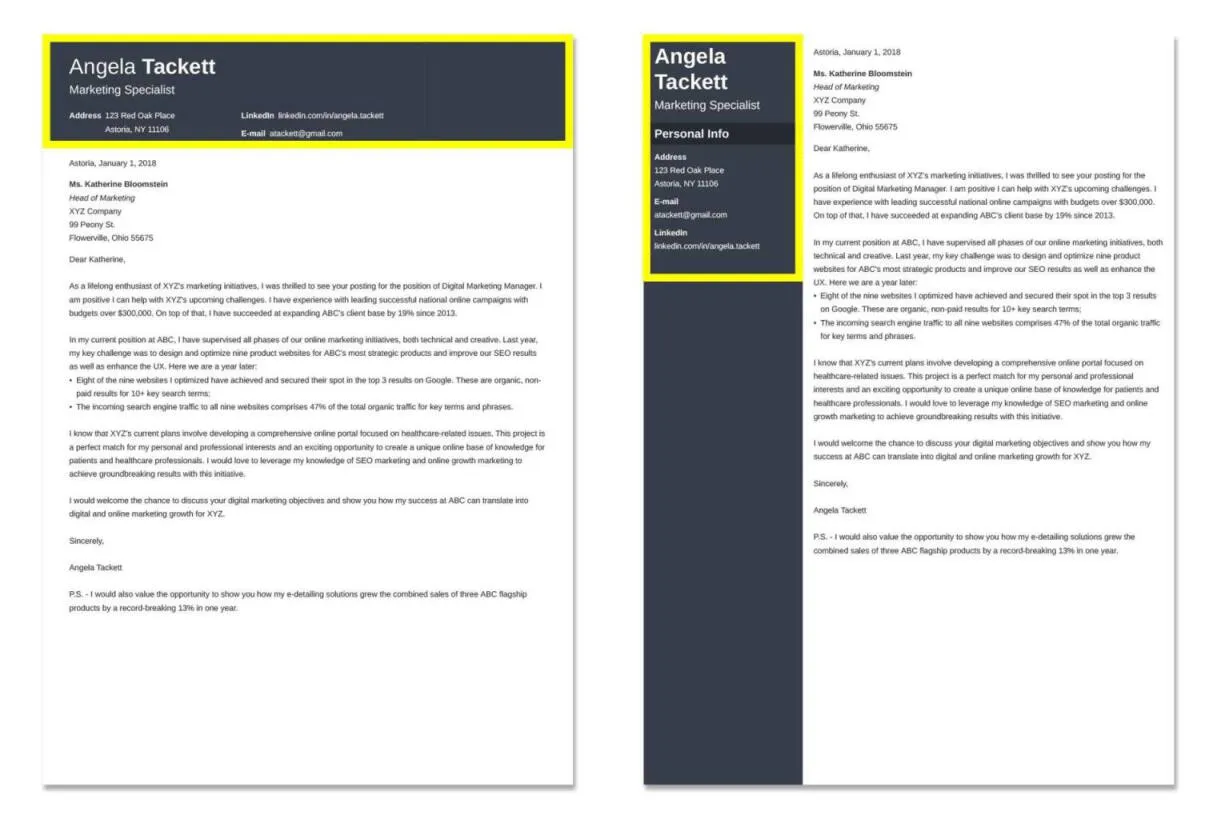 37191 personalizing cover letter
