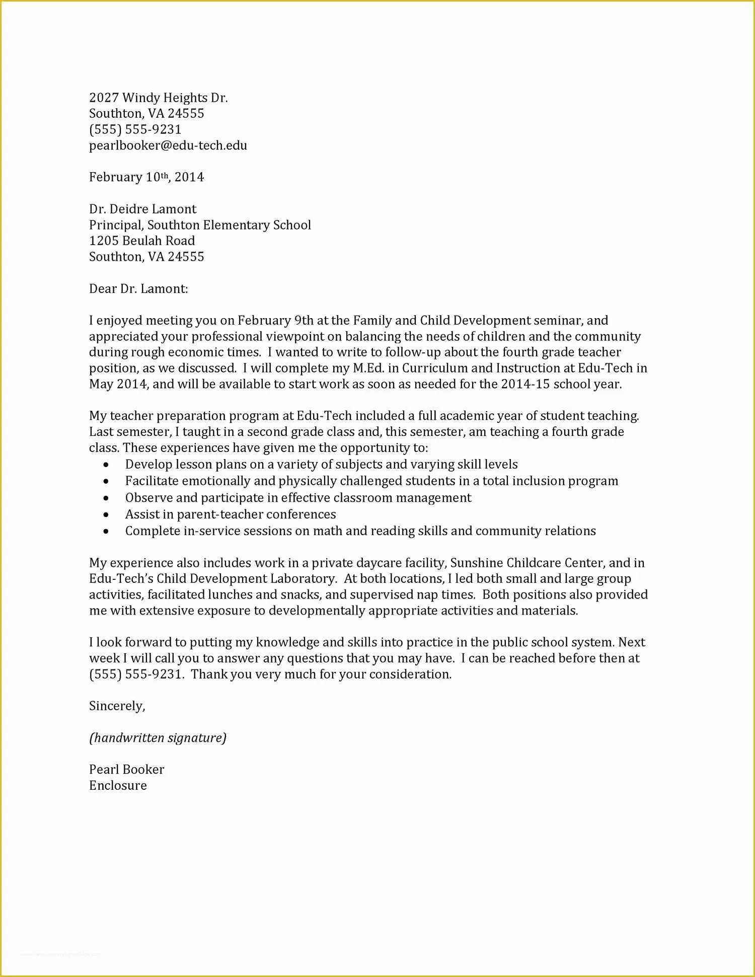 37195 teacher cover letter importance