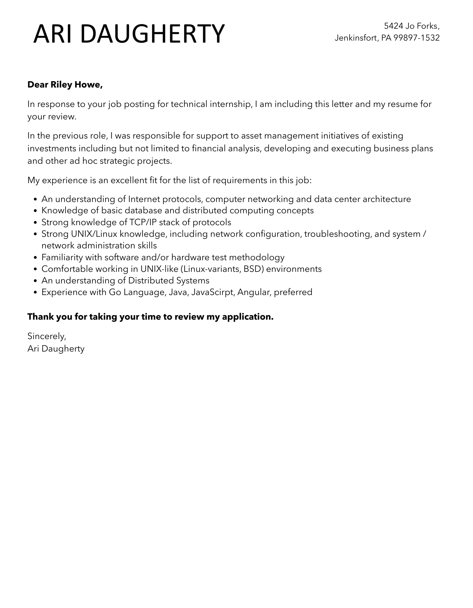 37213 proofread cover letter