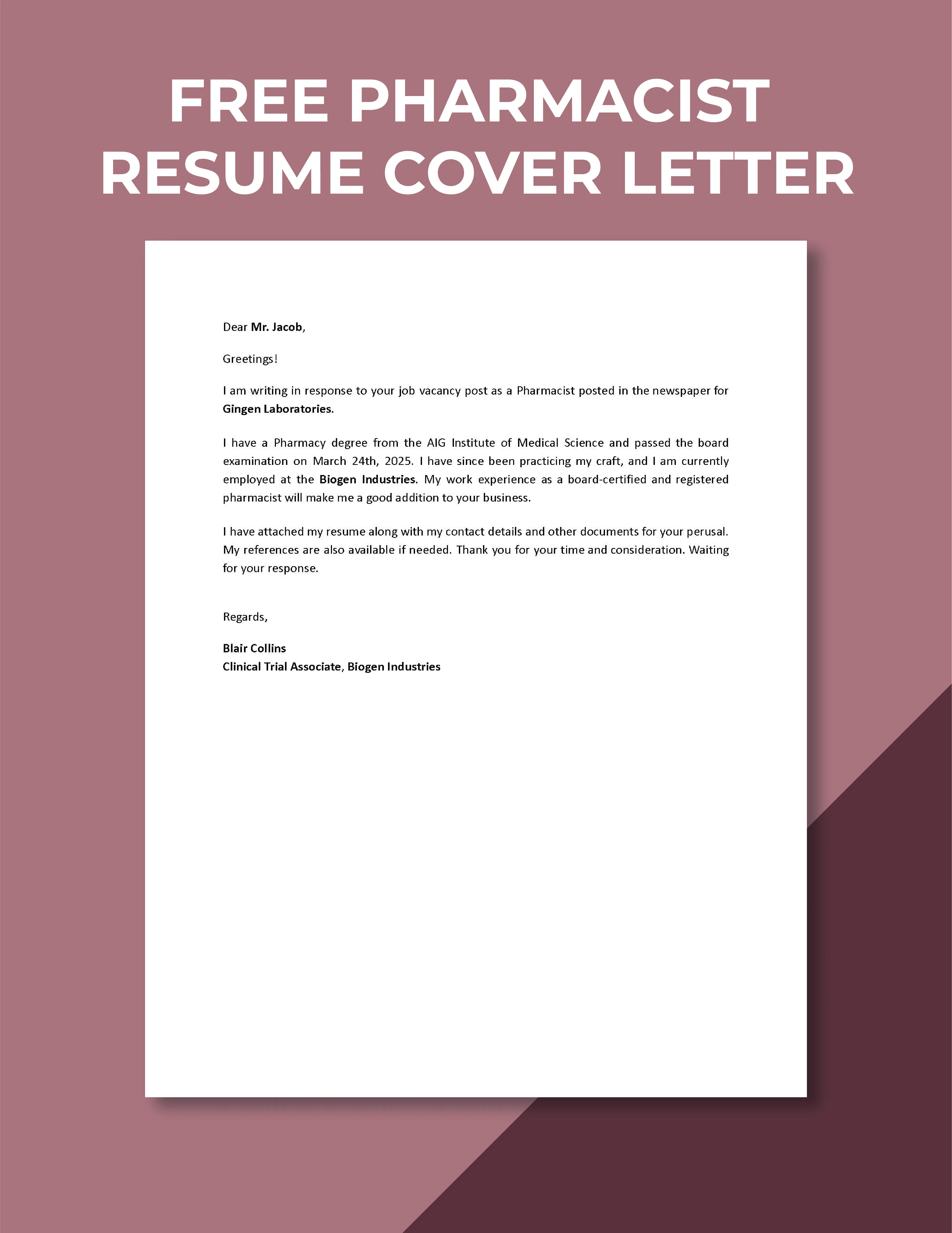 37216 pharmacist resume tips