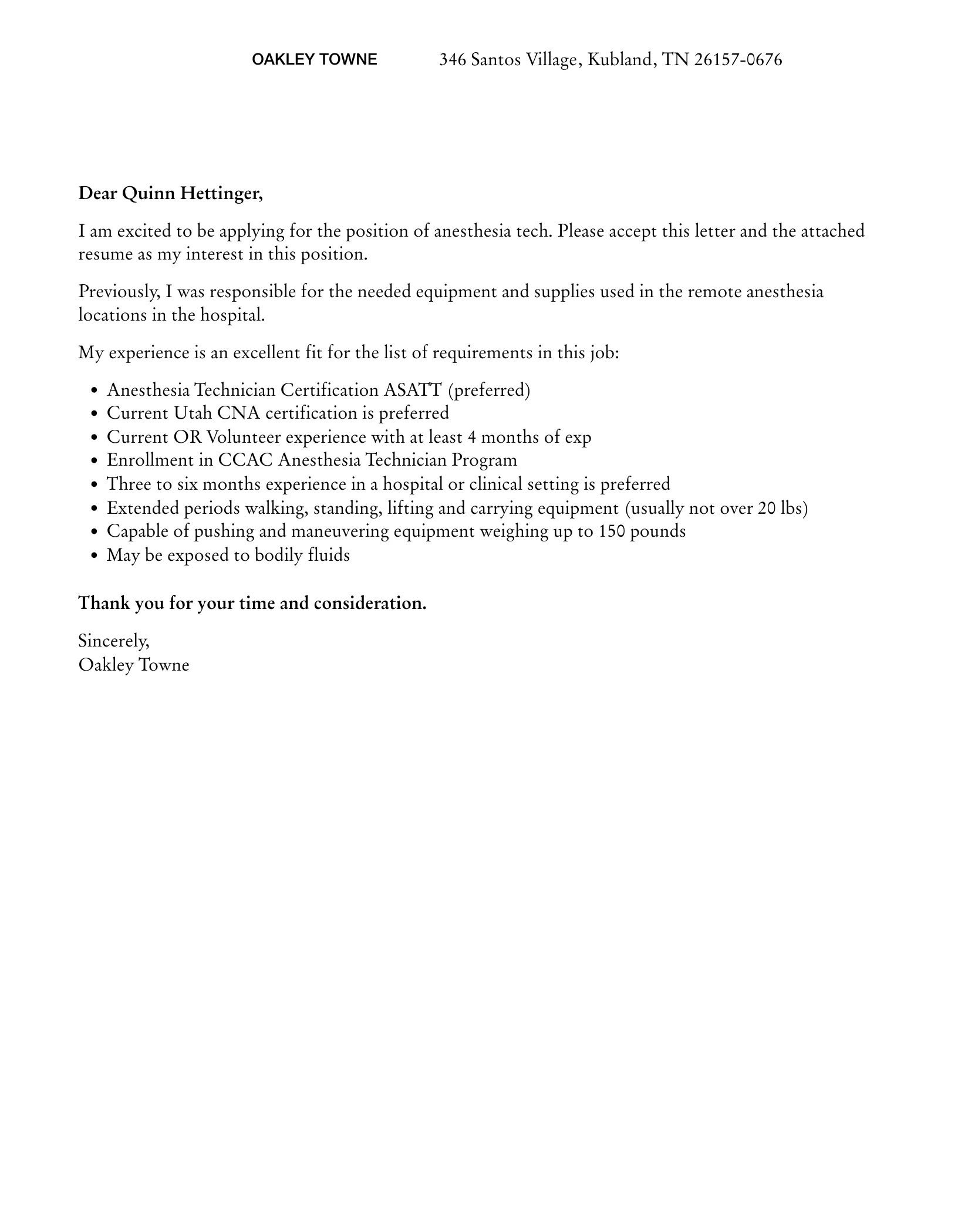 37219 cover letter formatting