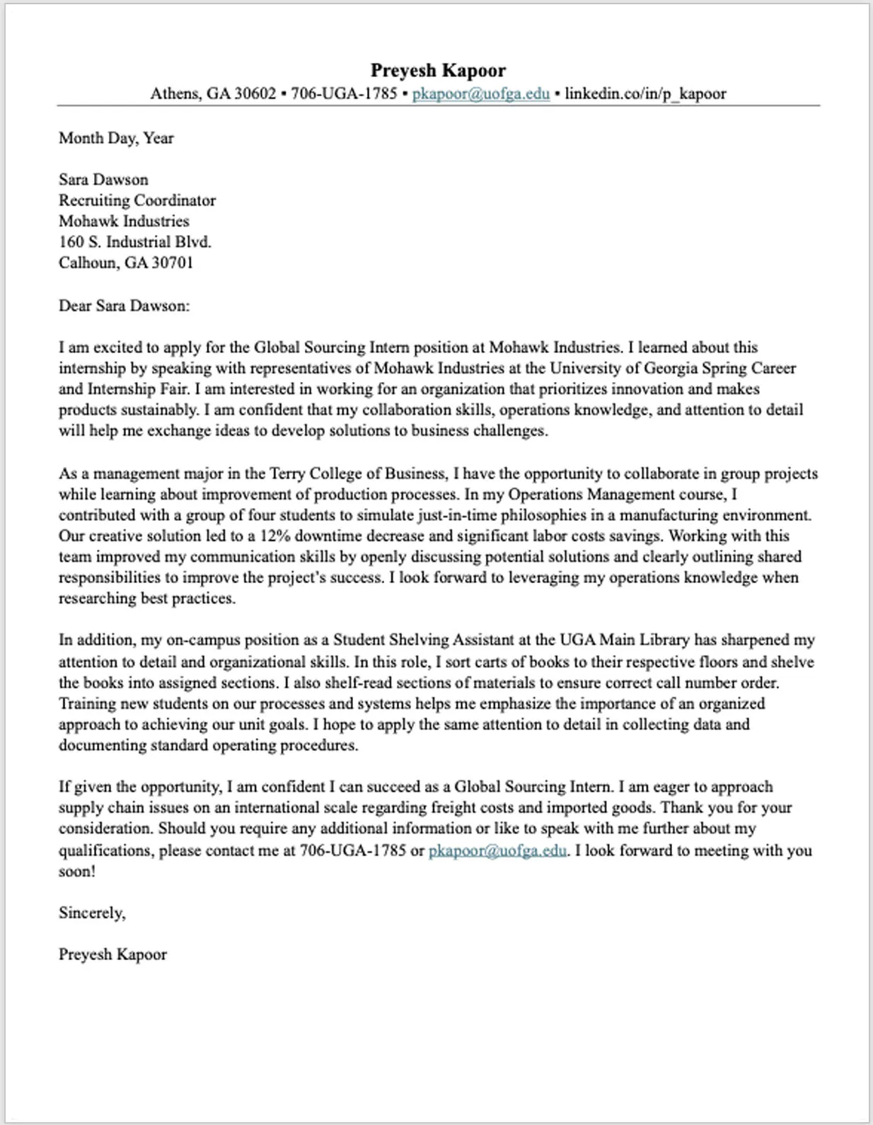 37225 cover letter skills