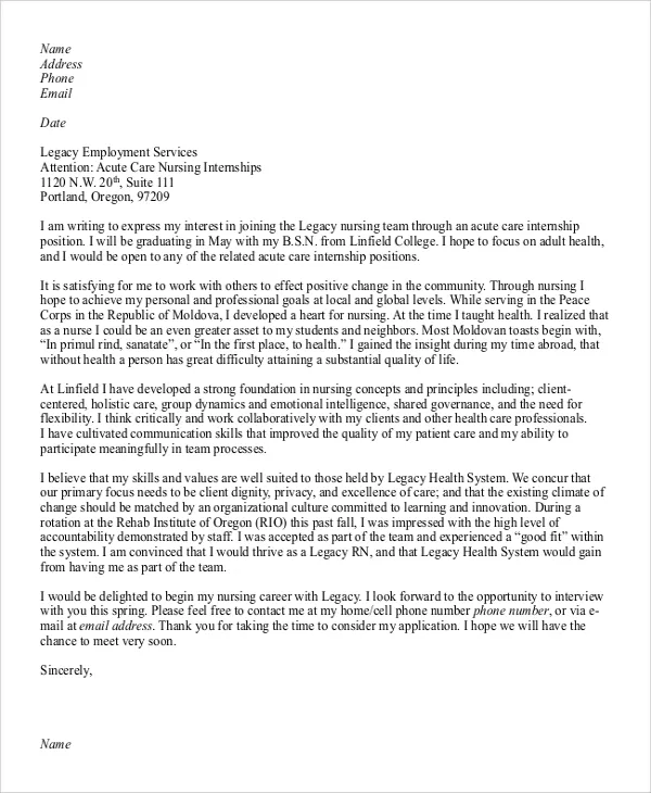 37229 nurse writing cover letter