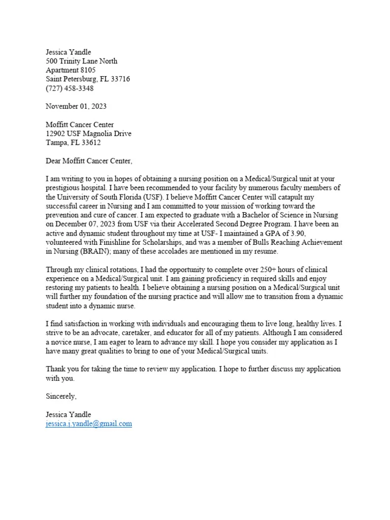 37229 nursing cover letter