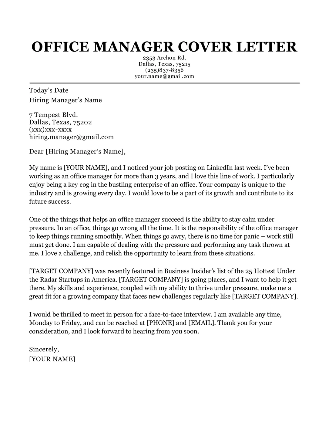 37231 cover letter office job image7