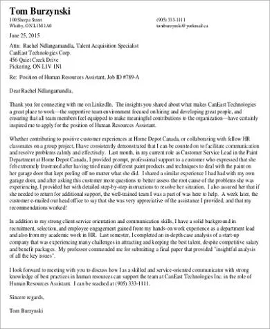 37261 hr cover letter examples