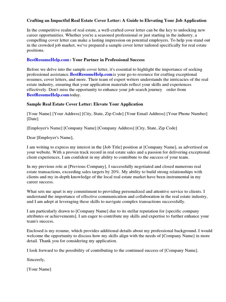 37267 real estate cover letter 1
