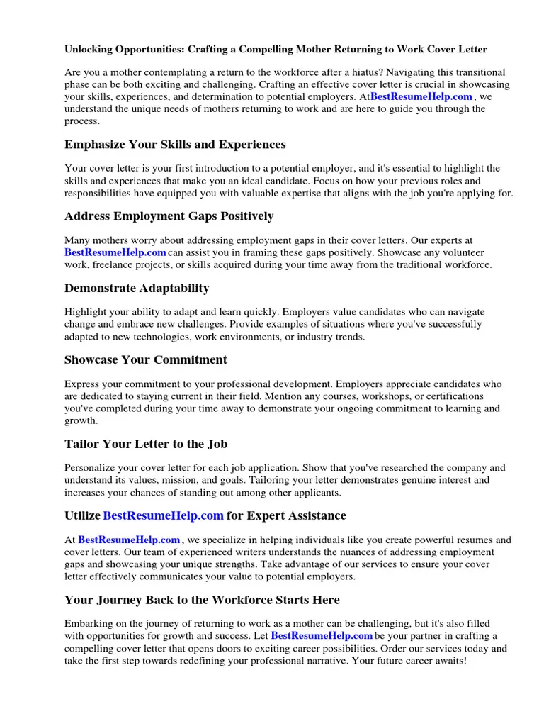 37303 cover letter mom