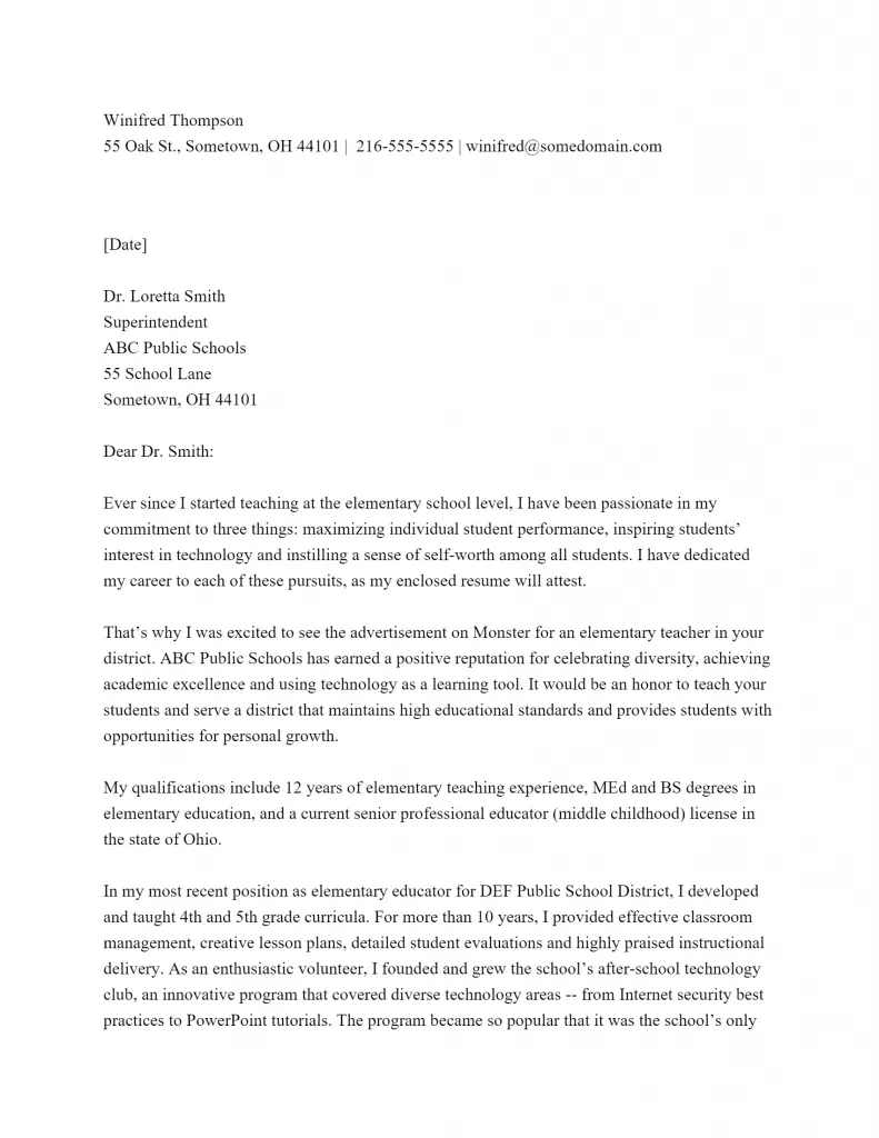 37309 teacher cover letter resume image3