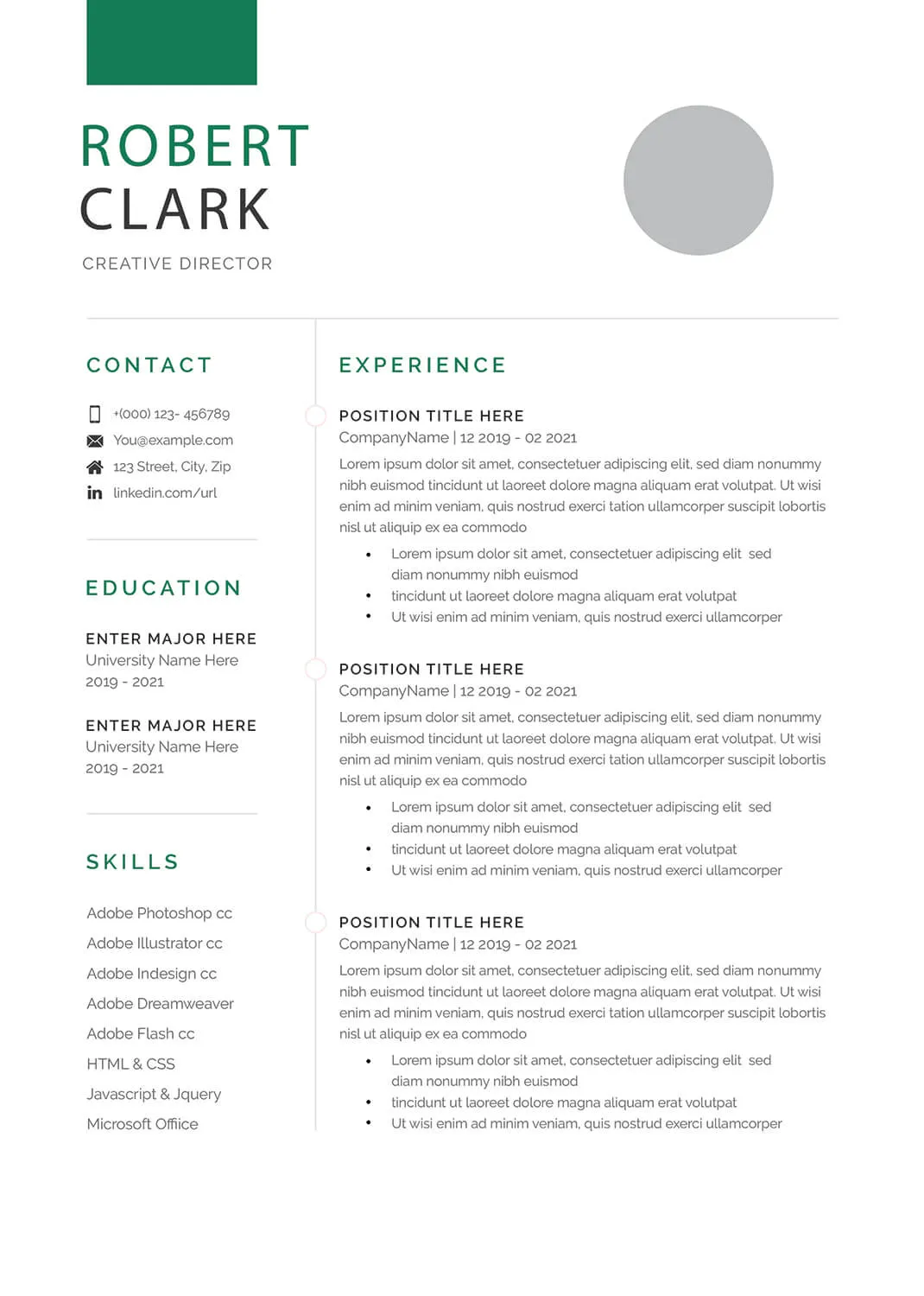 37335 receptionist resume template