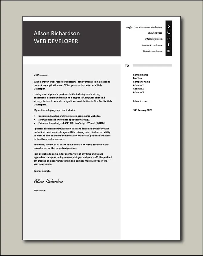 37339 cover letter formatting