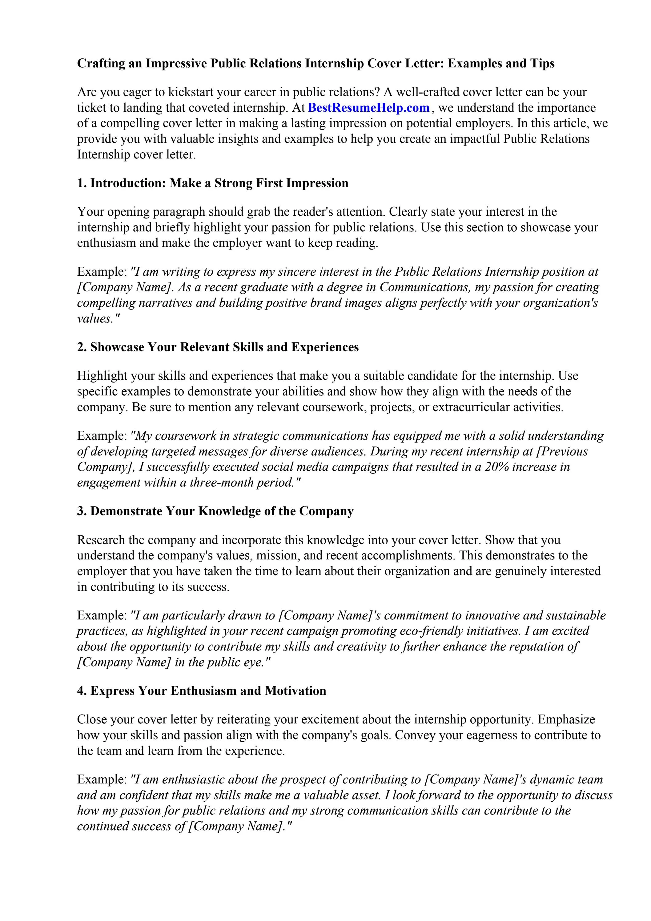 37345 pr cover letter examples