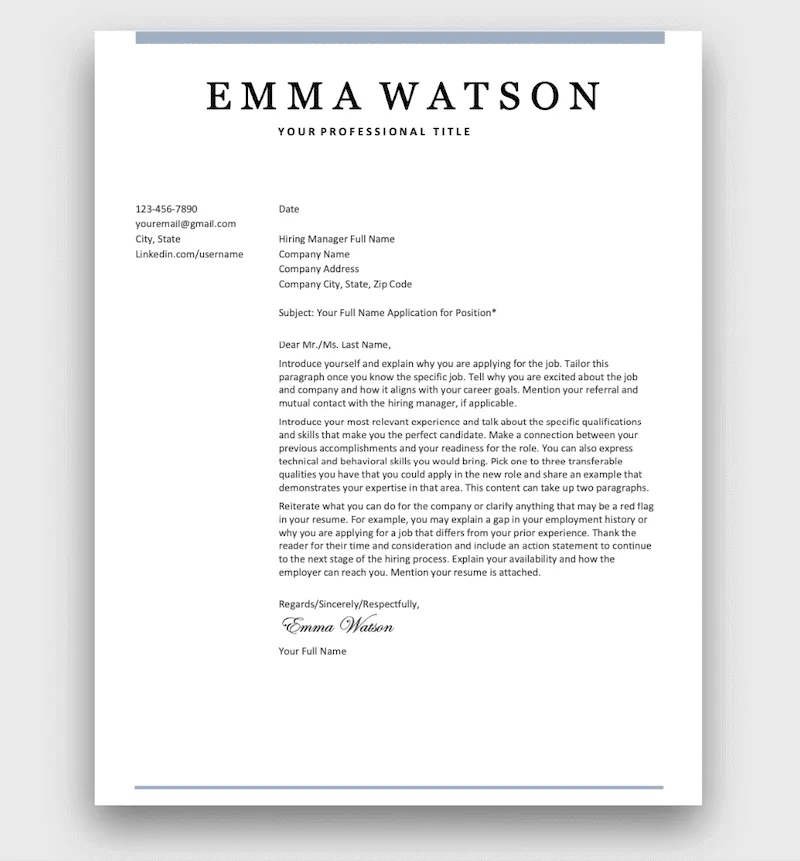 37358 tailoring cover letter