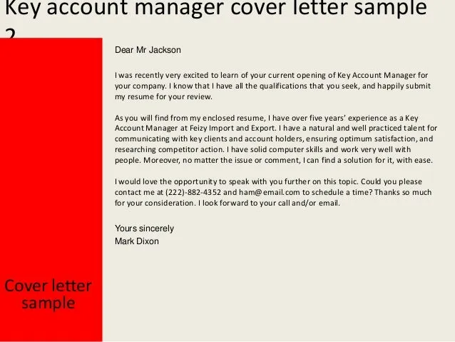 37404 key account manager cover letter