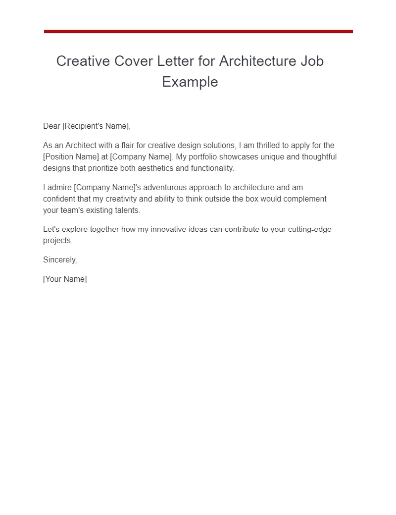 37406 architecture job cover letter research