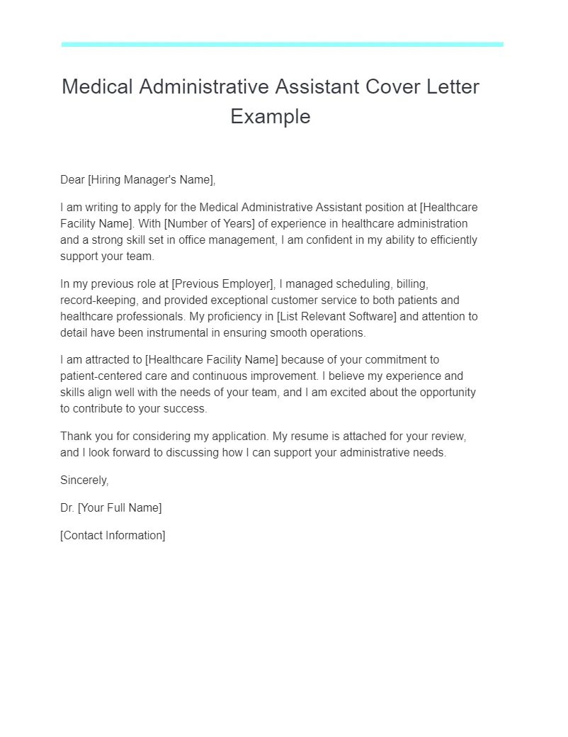 37409 medical assistant cover letter example