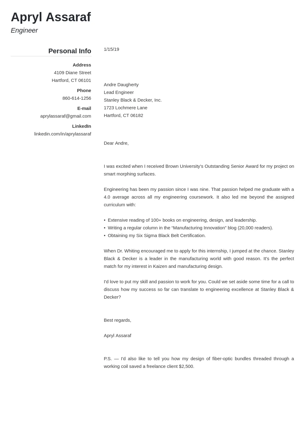 37412 academic internship cover letter