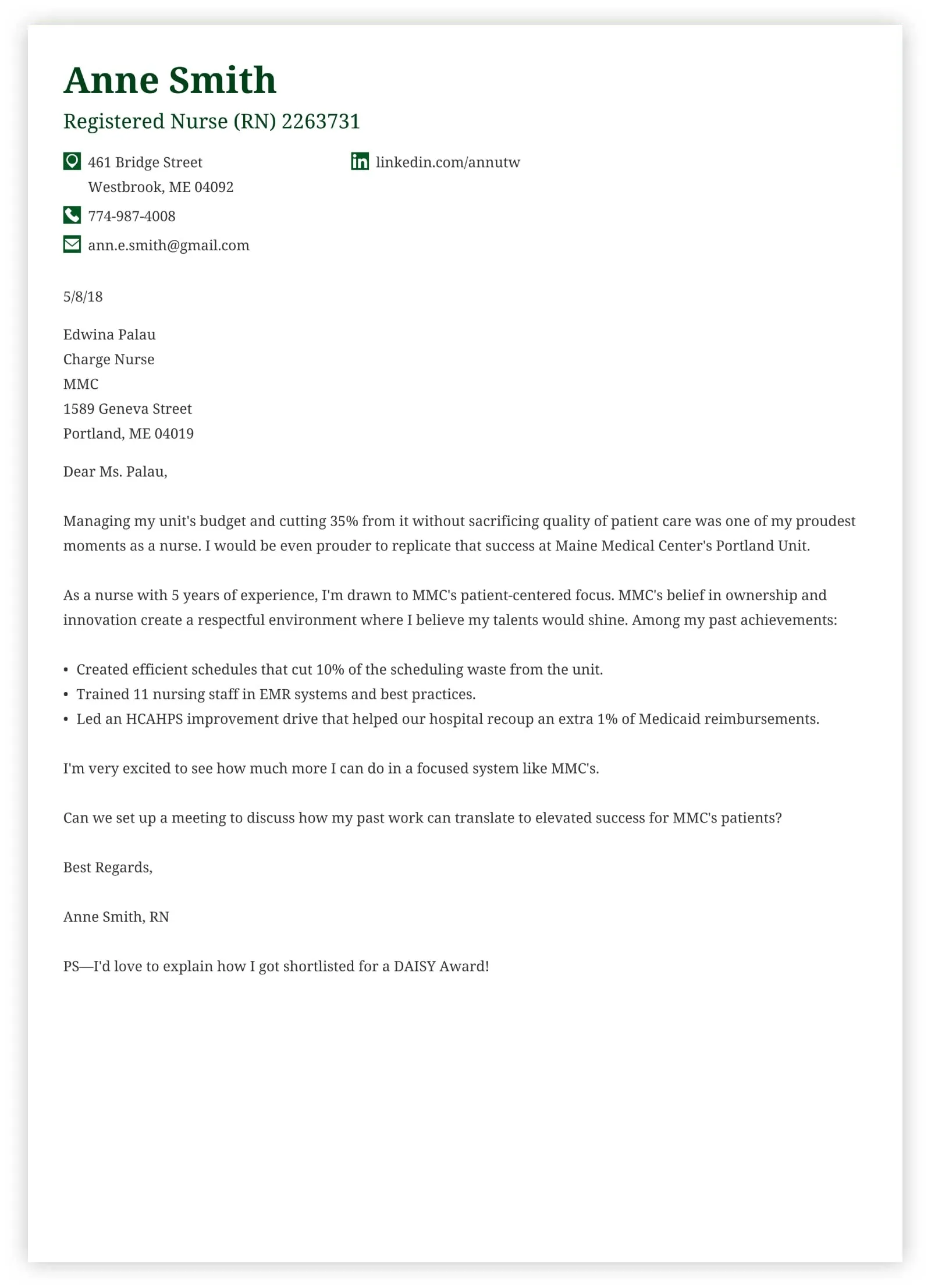 37413 cover letter formatting