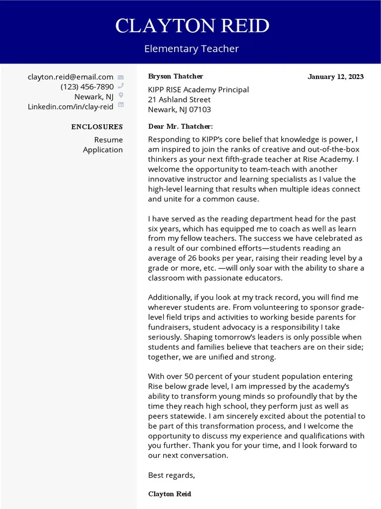 37440 cover letter elementary teacher 7