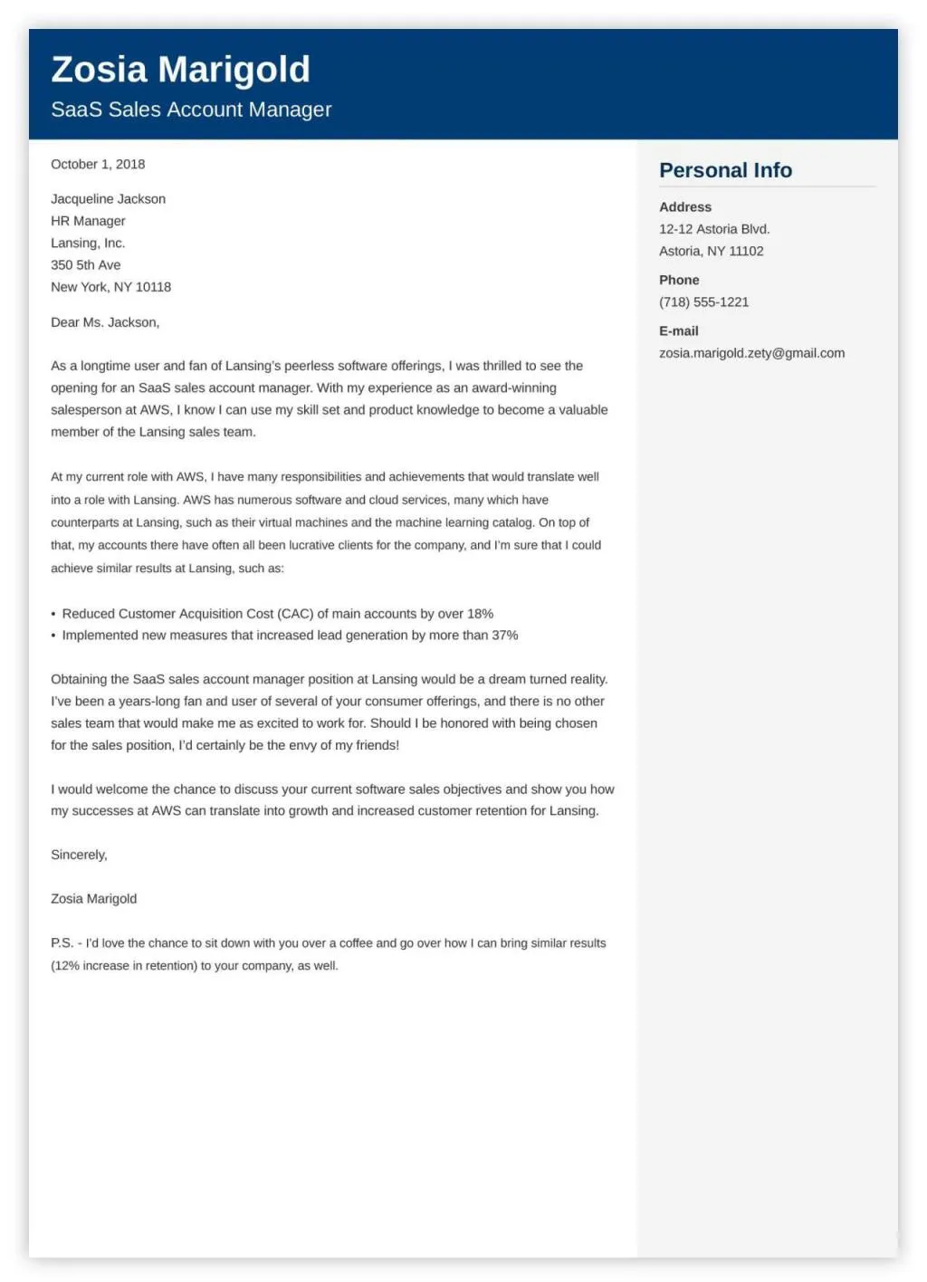 37457 cover letter formatting