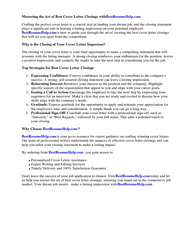 37460 cover letter closing guide